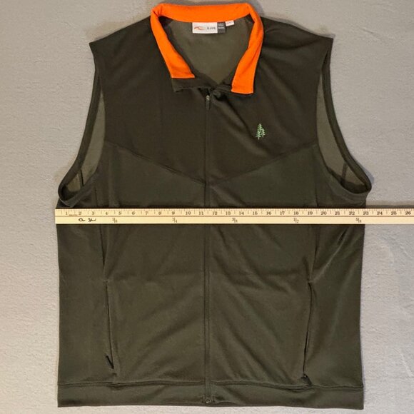 KJUS Vest Men's 56 2XL Olive Green Westport Sweater Vest Golf Club Sport Jacket - Picture 4 of 10